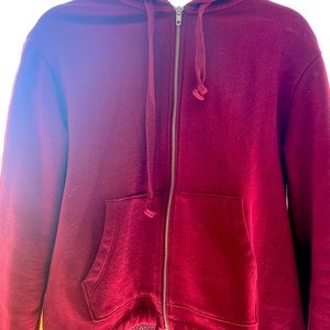 Pink jacket soft lined hood